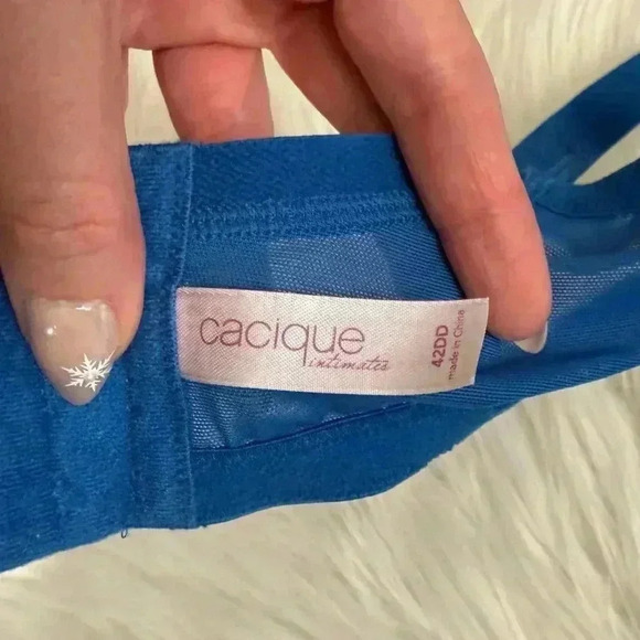 Cacique Embroidered Underwire Full Coverage Bra 42DD - Picture 5 of 6